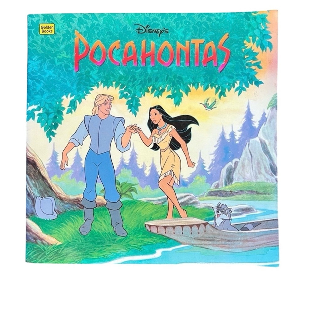Vintage 90s Golden Books Disney Pocahontas Paperback Book 1996